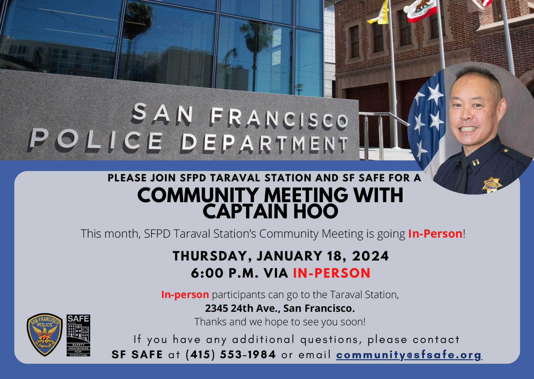 January 2024 CommunityMeeting SF SAFE   SFPD Taraval Station Community Meeting January 2024 